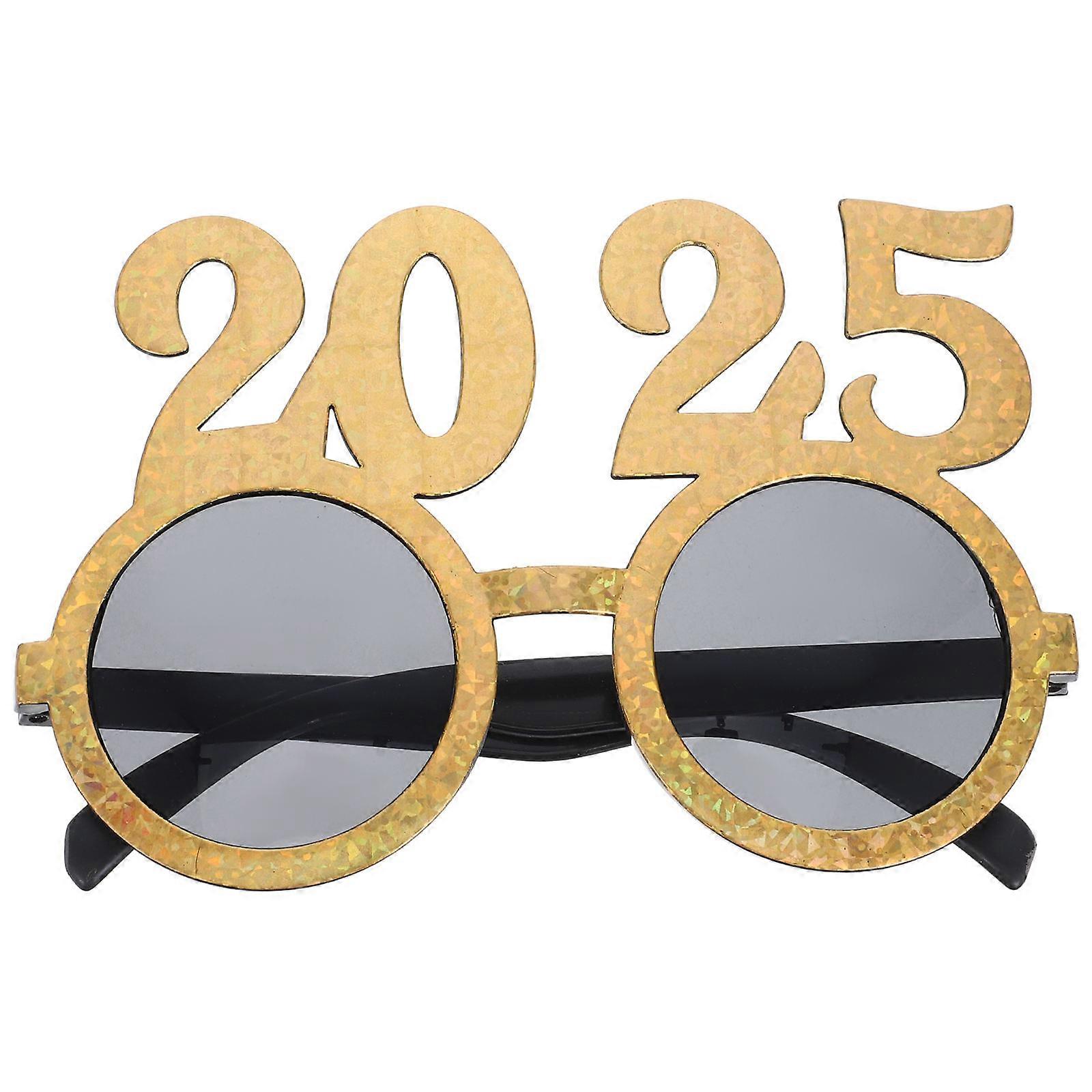 Unique 2025 Eyewear New Year Party Glass for Decor Plastic
