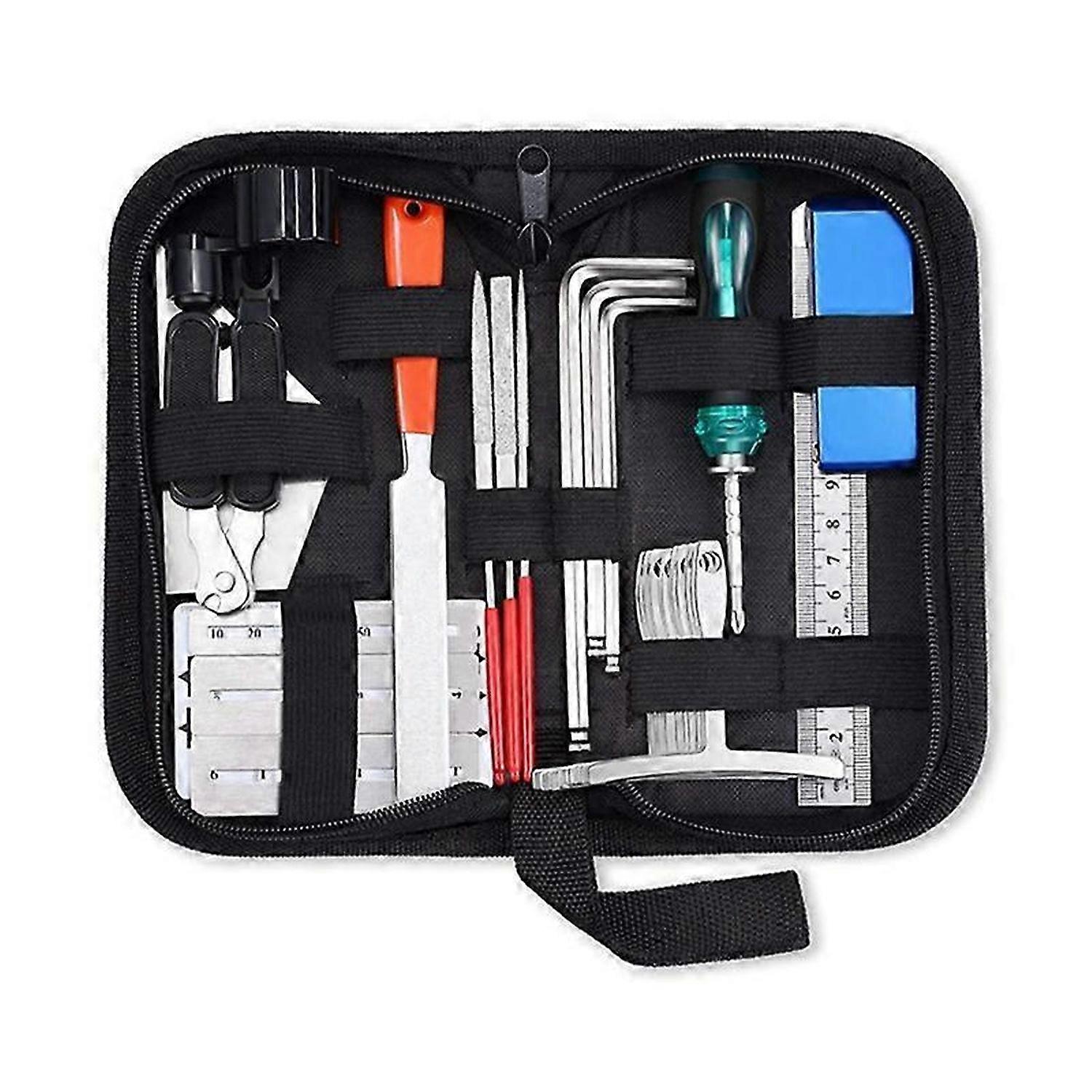 Guitar Repair Tool Kit, String Changing Tool,Measuring Ruler, 25 in 1