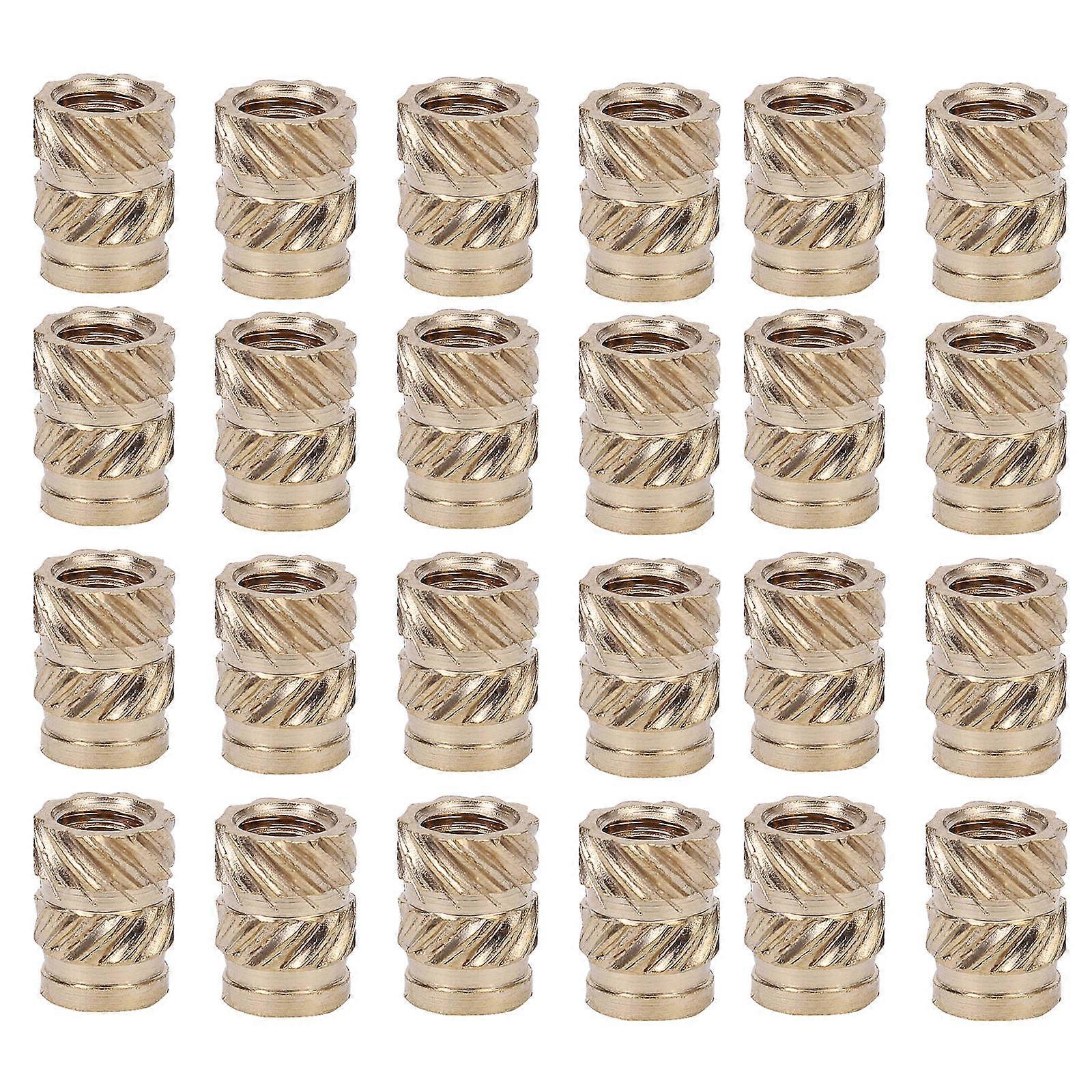 Threaded Nut Copper Threaded Inserts for 3D Printing 100Pcs