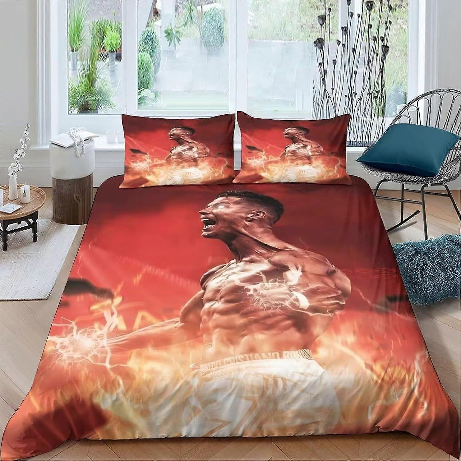 Dekbedovertrek Set Zachte Lichtgewicht Microvezel 3 Delige Beddengoed Set met 2 Kussensloop Kinderen Dekbedovertrek Sluiting 140x200cm