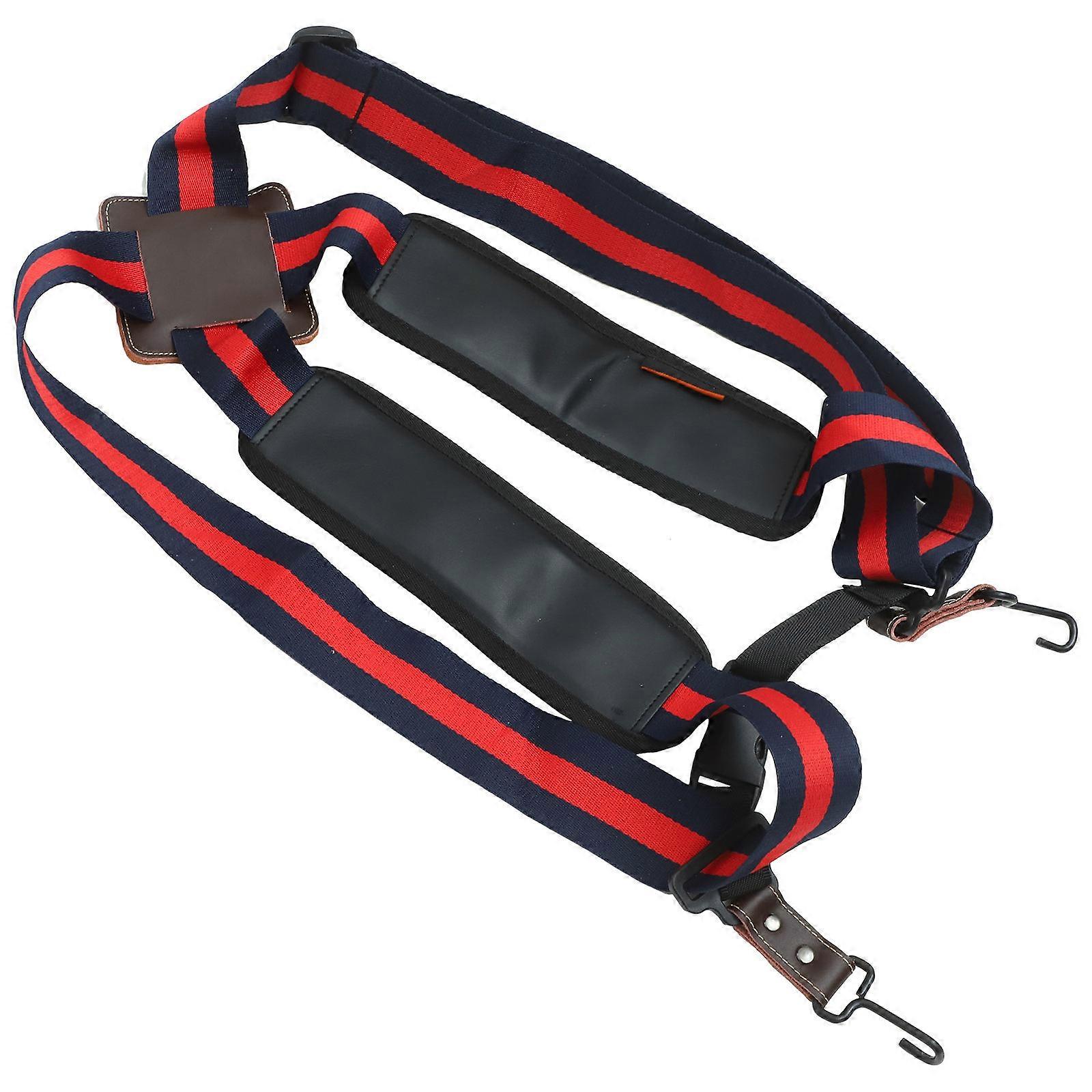 Drum Shoulder Strap for Instrument 1Pcs Polyester Double Shoulder in Red