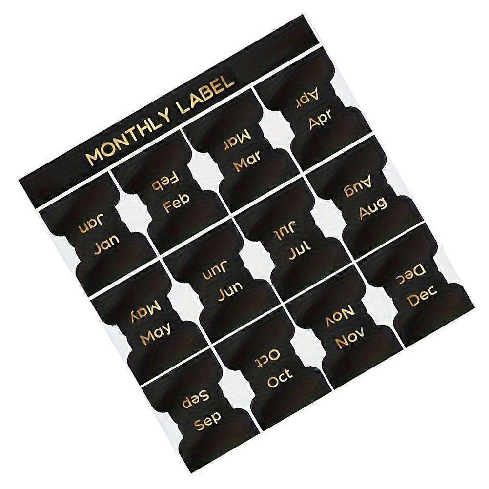 Adhesive Page Markers Monthly Planning Label for Decoration 1 Sheet