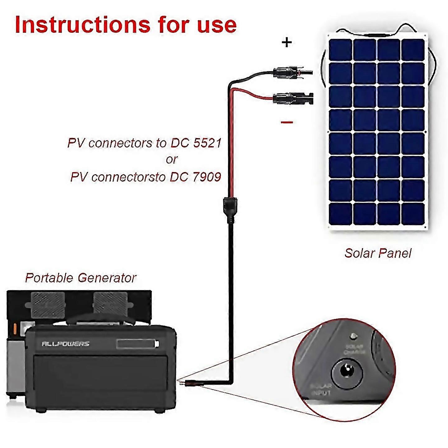 For Dc5521 Solar System Energy Storage Battery Solar Connector