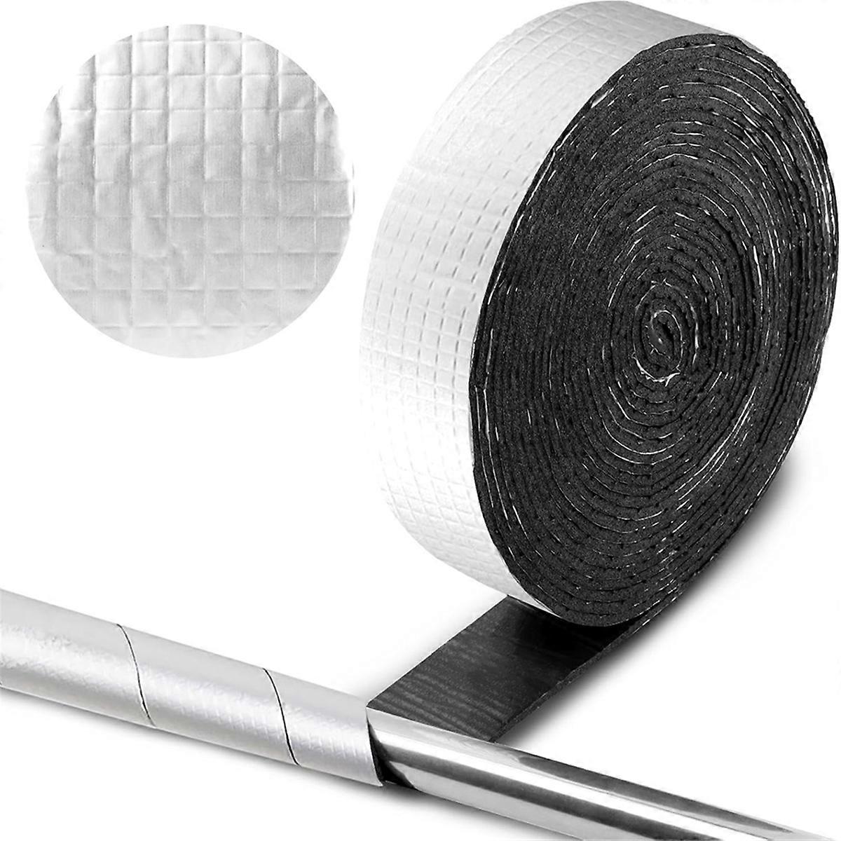 Pipe Insulation Wrap 32.8 FT Foil Outdoor Foam Pipe Wrap Insulation