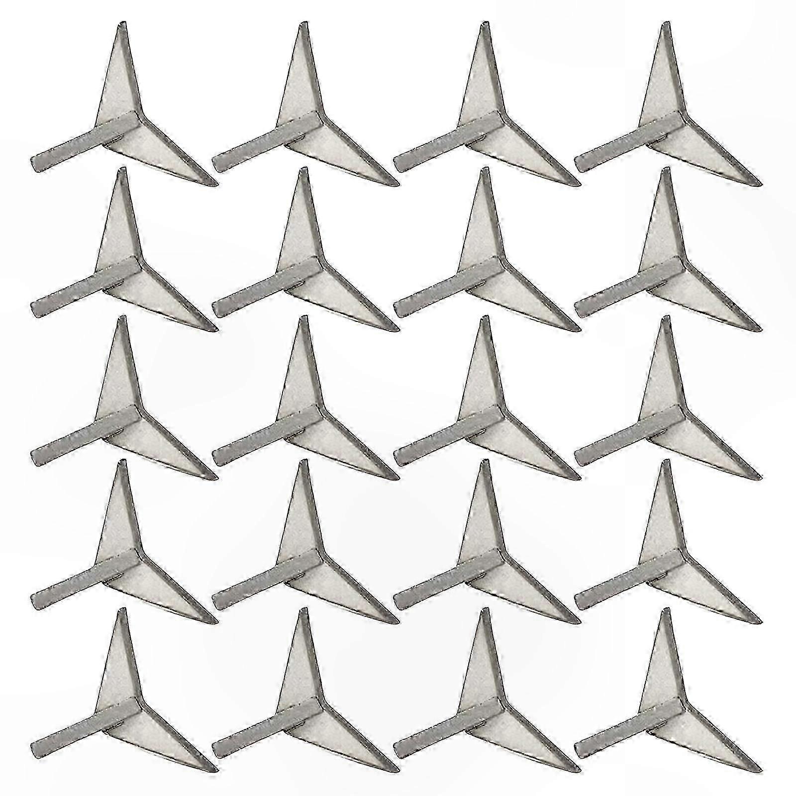 20Pcs Portable Tire Puncture Spikes for Automotive Use Ground Nails Triangle Design Vehicle Tyre Repair Tool Set