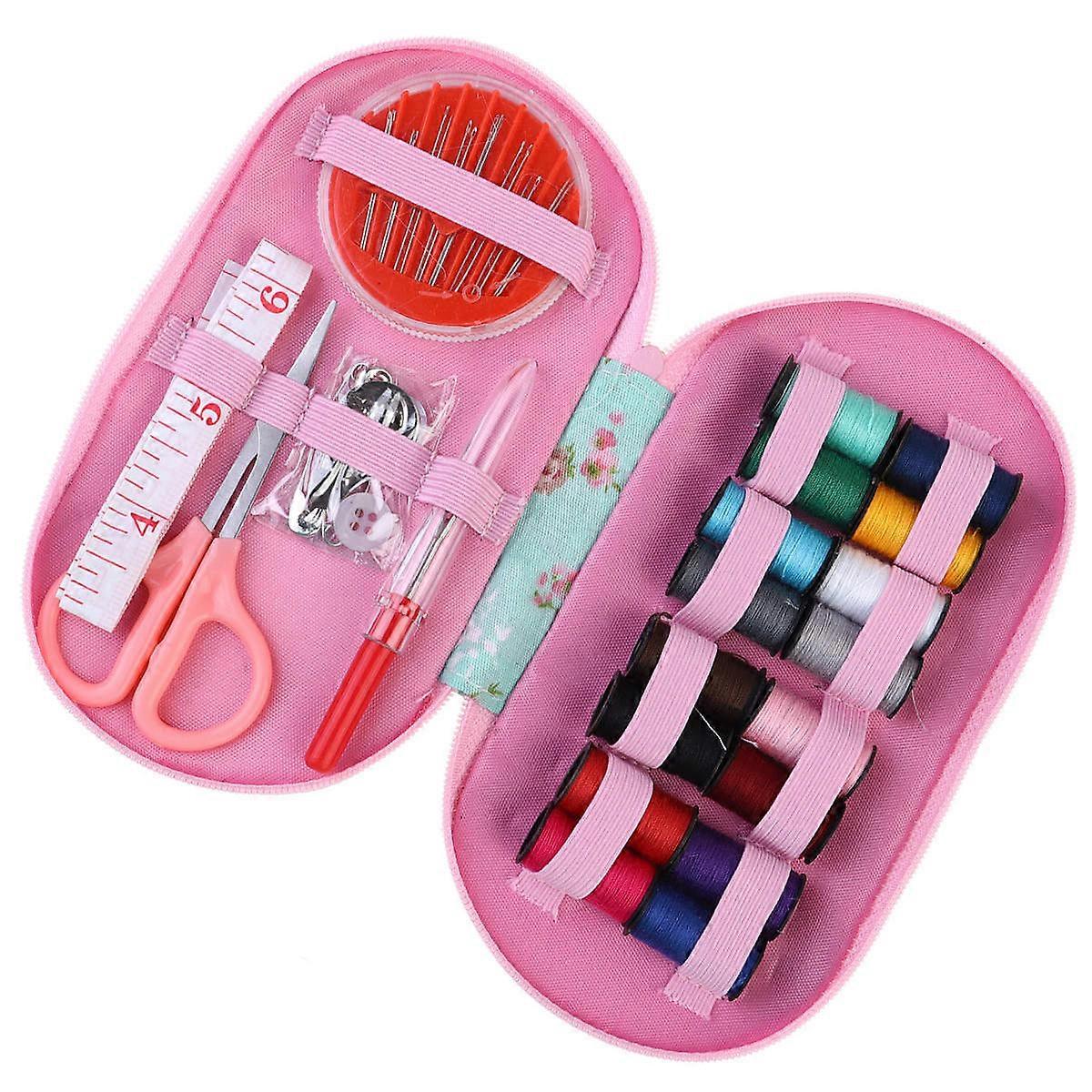 Embroider Tool Set Pastoral Style Thread for Sewing Kit 1Set Pink