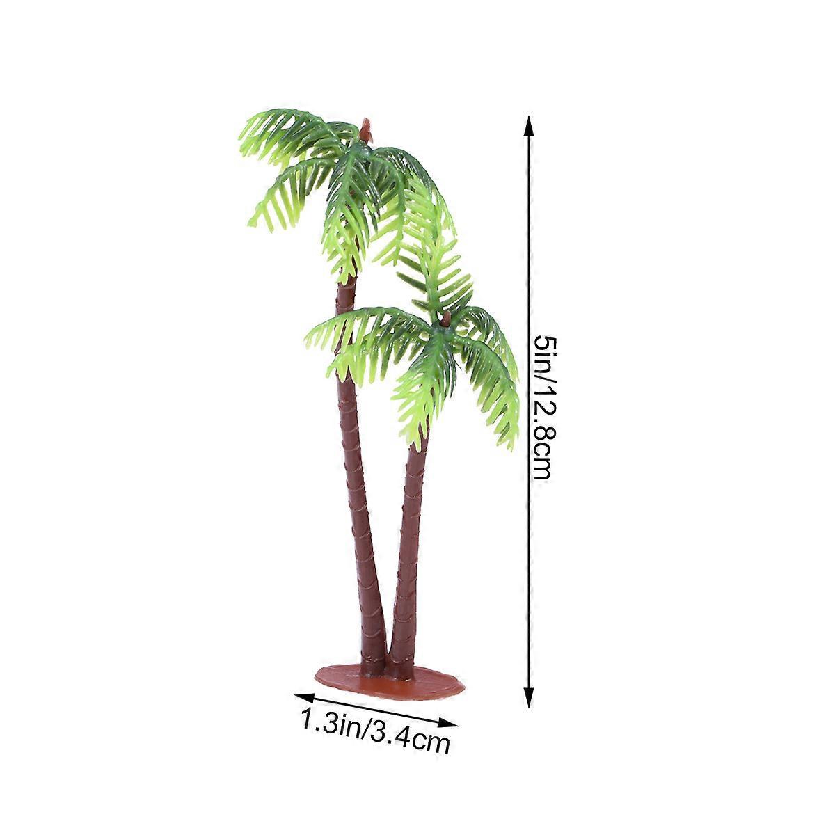 Coconut Tree Decoration Plastic Coconut Palm Tree for Decoration 15Pcs