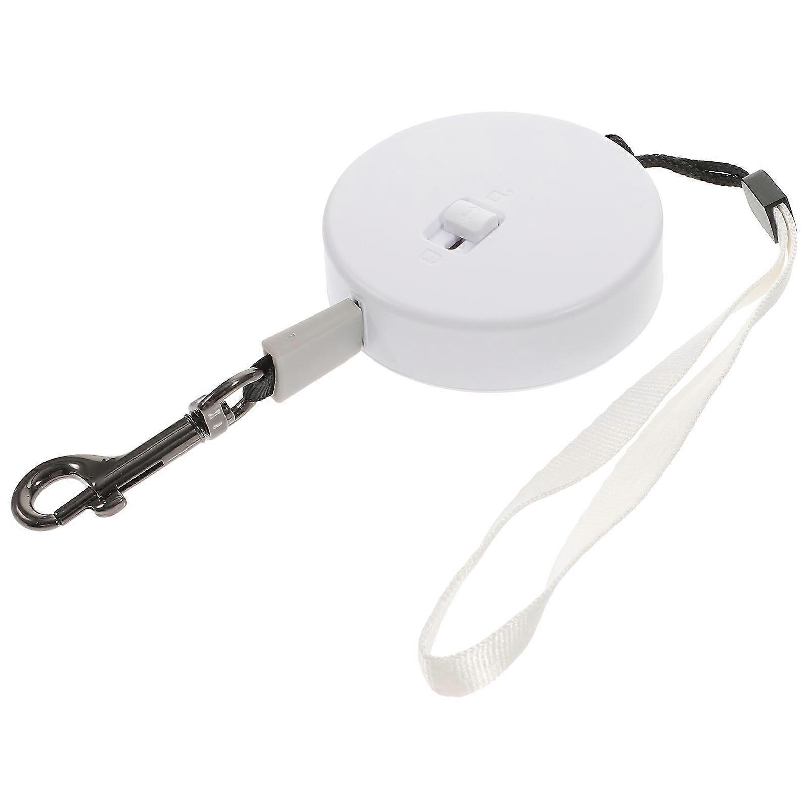 White Retractable Dog Rope Leash for Walking Pets 5Pcs Set