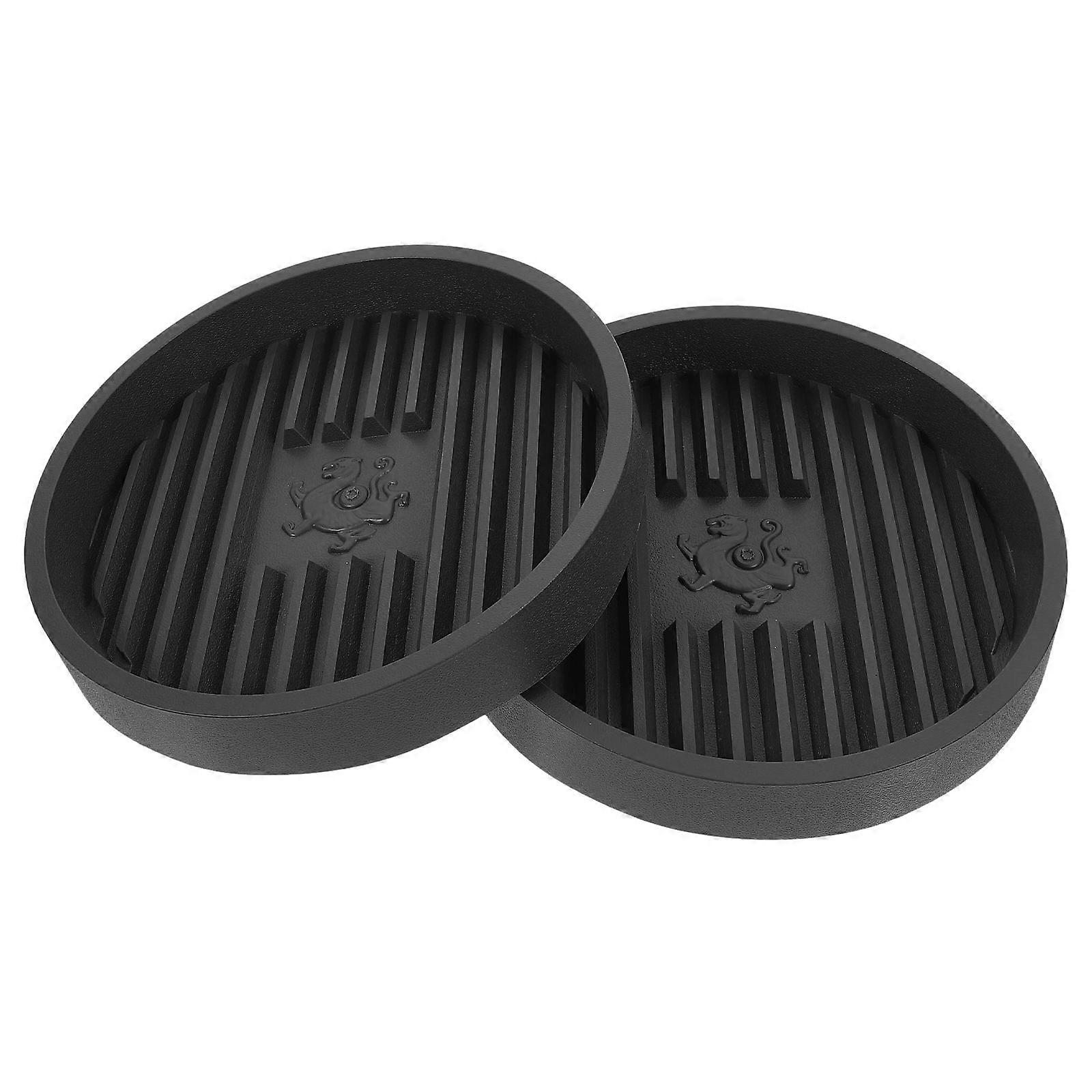 3Pcs Toilet Plunger Drip Tray Set Grey Simple Design Cleaning Tool For Effective Unclogging In Bathroom