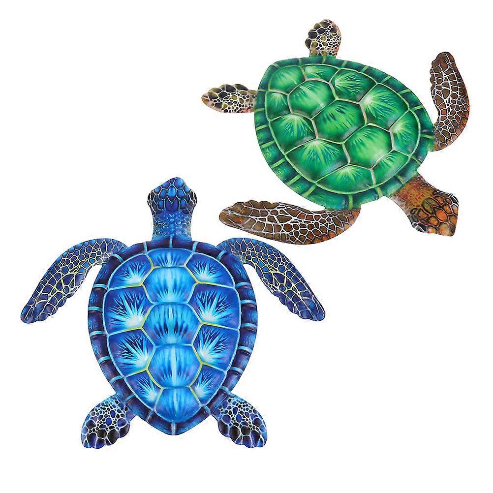 Tortoise Wall Hanging Decor in Iron Material for Indoor Use 2Pcs