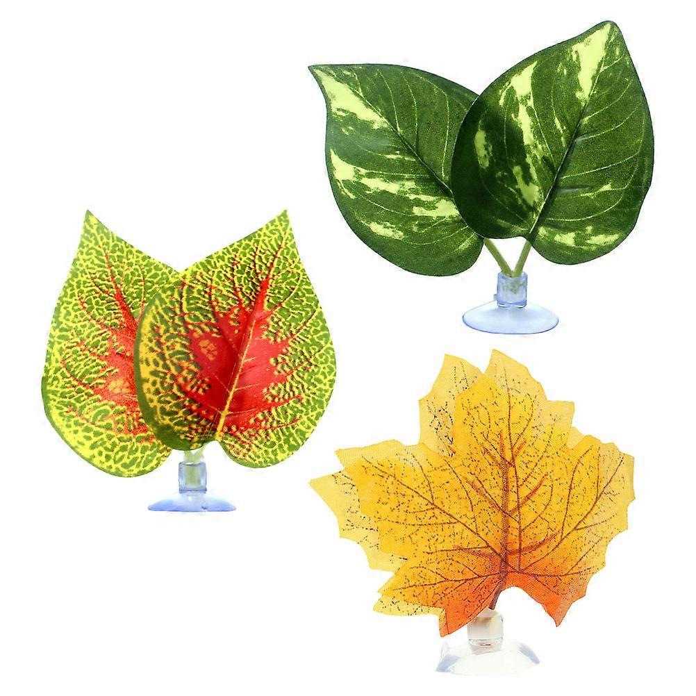 Betta Fish Leaf Hammock Aquarium Accessories for Resting 12Pcs