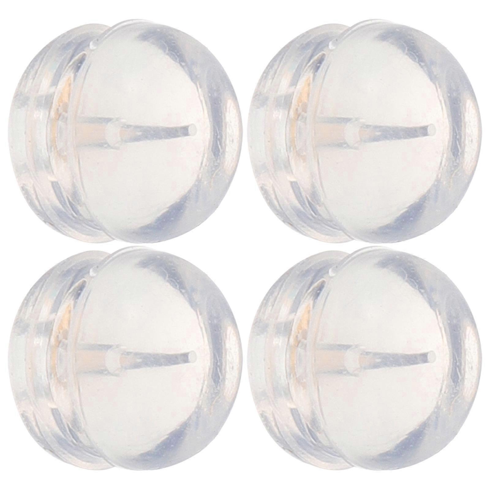 Locking Metal Earring Backs Silicone Earring Backs for Earrings 20Pcs