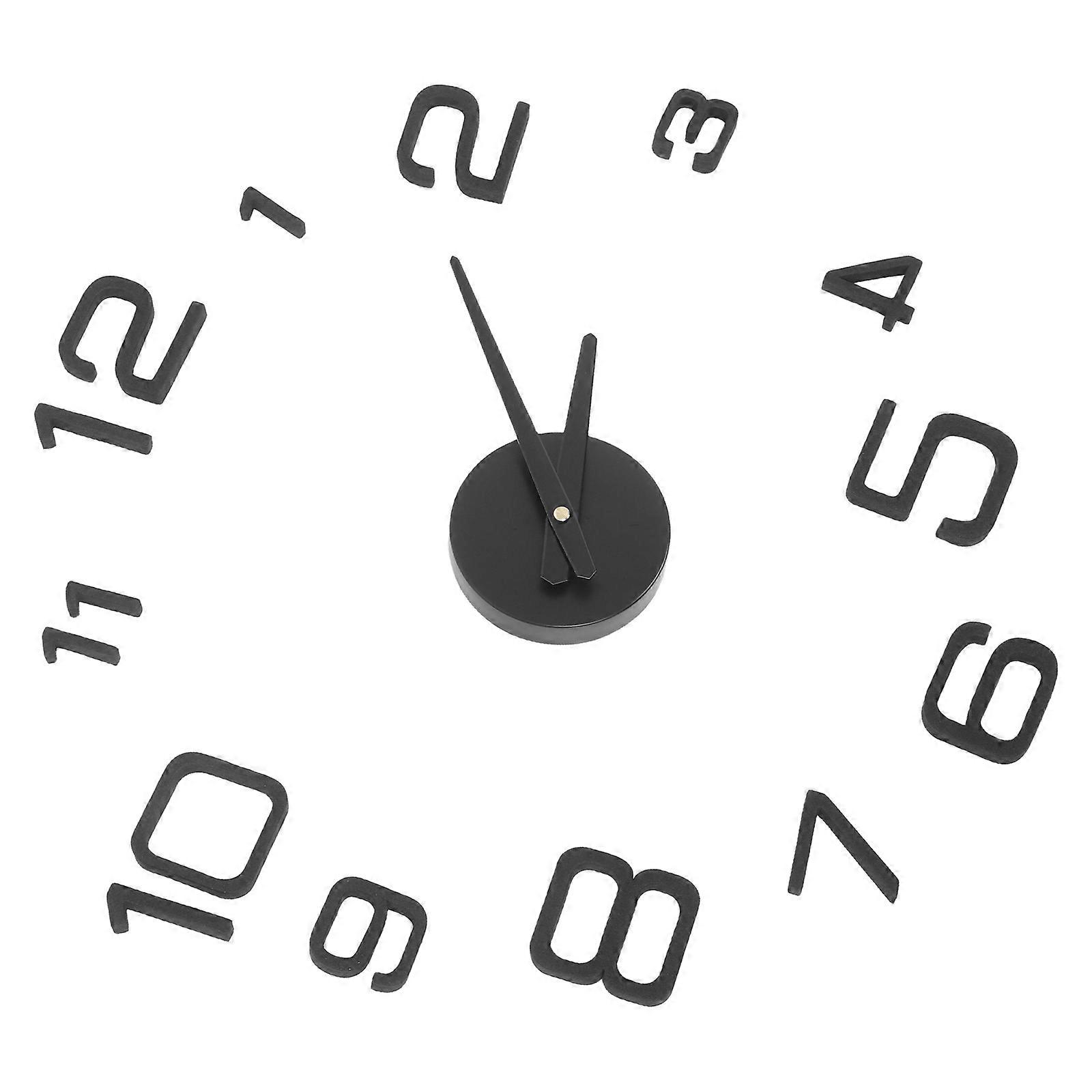 Wall Clock Acrylic Clock for Time Keeping 2Sets Frameless DIY Large Wall Clocks