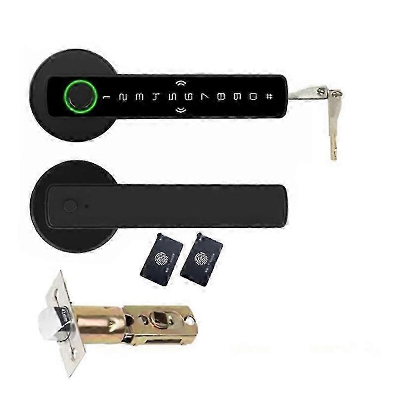 Tuya SmartLife APP Smart Fingerprint Password RFID IC Card Single Latch Lock Dead Bolt for Indoor H
