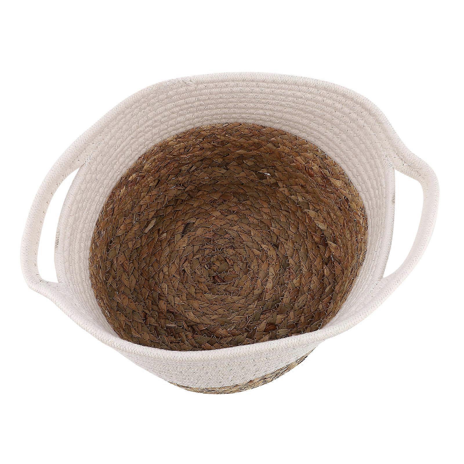 Organizing Basket Cotton Rope Storage for 2Pcs Versatile Storage Containers