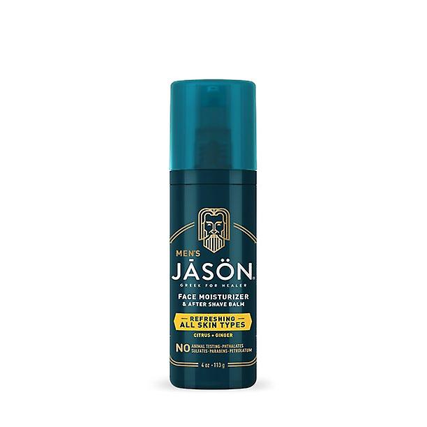 Jason Men's Refreshing Citrus & Ginger Face Moisturizer & After Shave Balm, 4 Oz