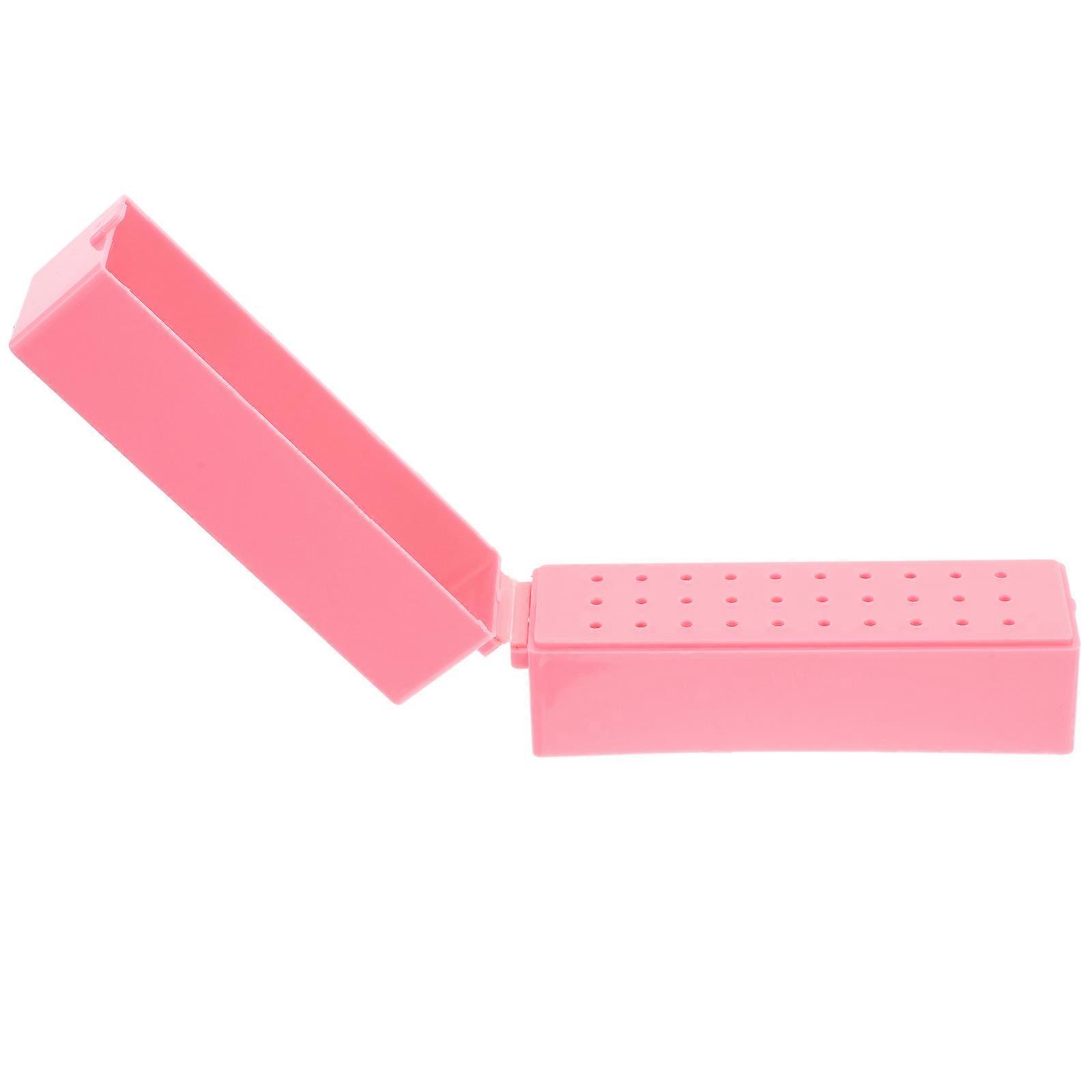Nail Drill Holder 2Pcs Plastic Bit Organizer for Home Nail Bits