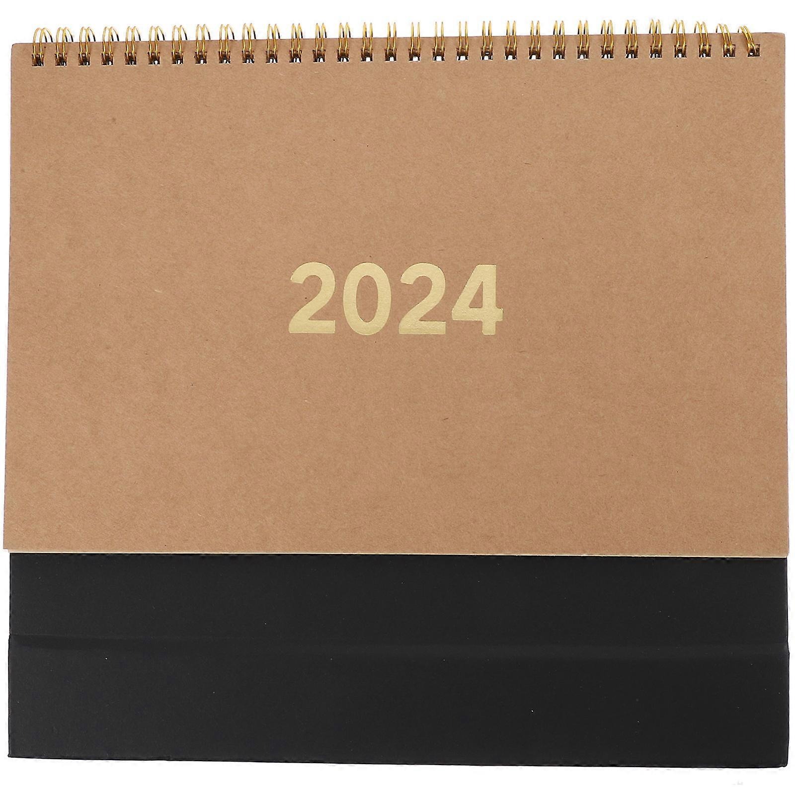 Standing Calendar For Desk Paper Scheduling Office Workers Rectangular 1Set