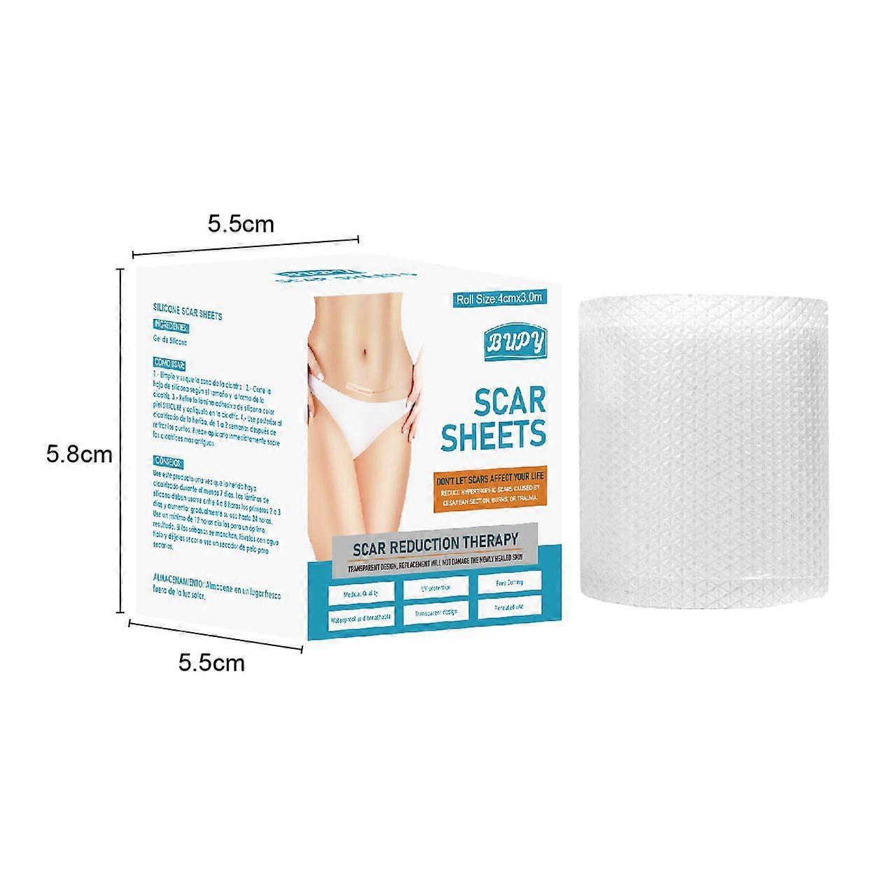 Transparent scar roll patch postpartum scar self-adhesive patch burn caesarean