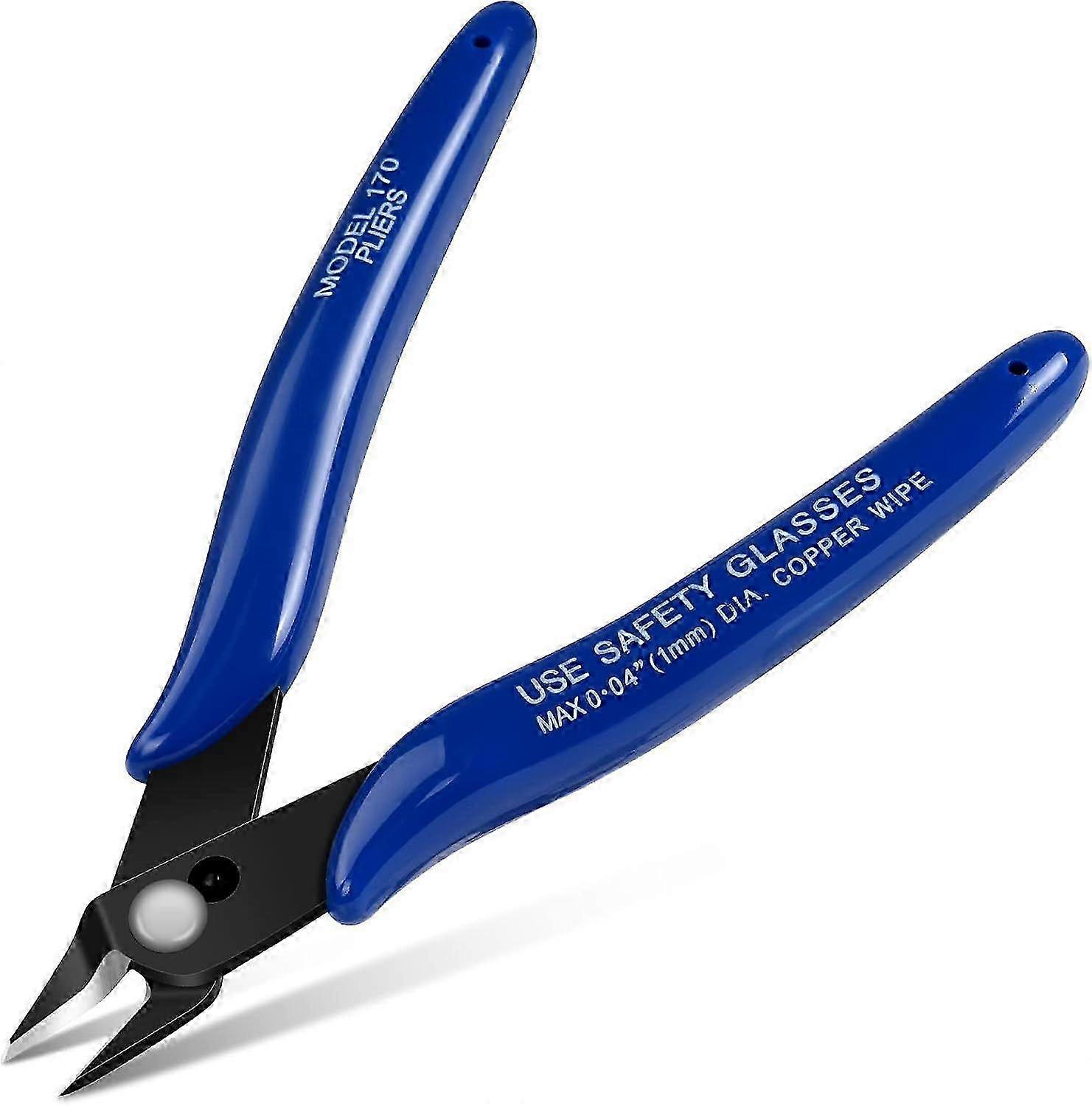 1PC Micro Wire Cutter, Spring-Loaded Precision Flush Cutters, CRV Steel Side Pliers