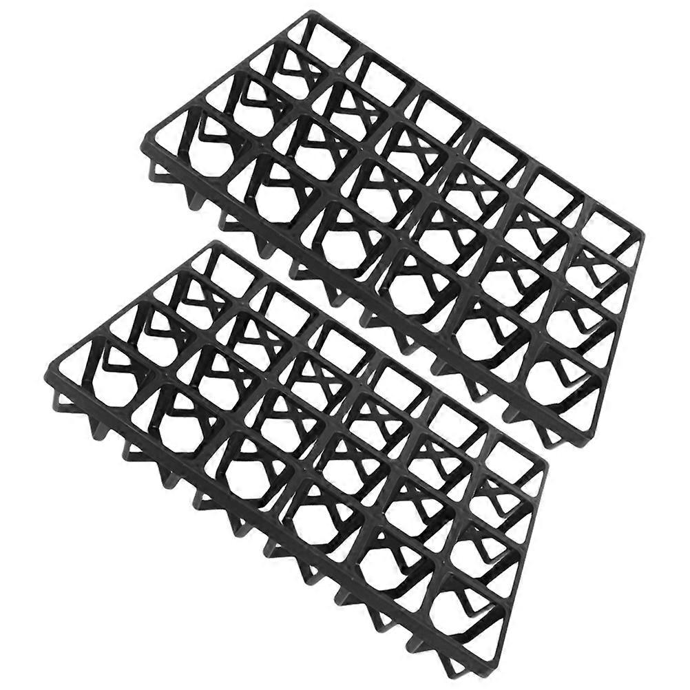 Gardening Seedlings Boxes Plastic Grower Tray Racks 6Pcs Storage