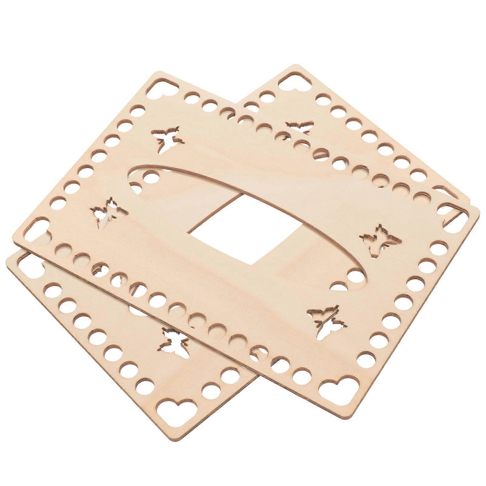 Wooden Base For Crochet Basket Bottom 6 Pcs Ideal For Knitting Bag Storage And Craft Projects Available In Beige