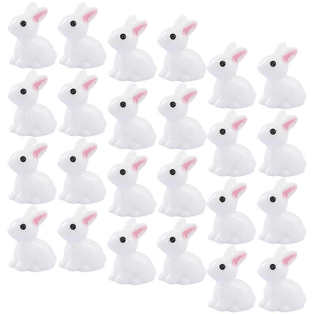 Tiny Resin Animals Bunny Figurines for Playing 120Pcs Mini Garden Ornaments