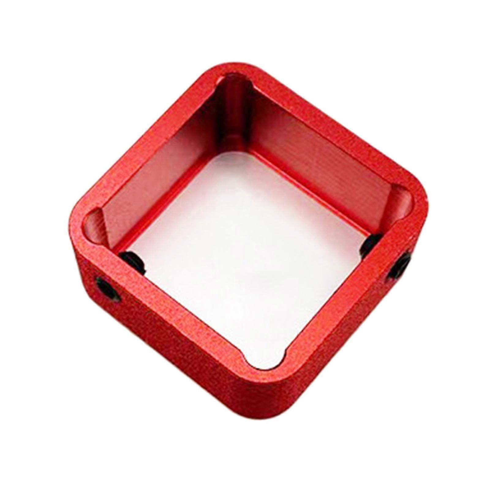 Pool Snooker Chalk Holder Sturdy Chalk Case Practical Metal Lightweight Red