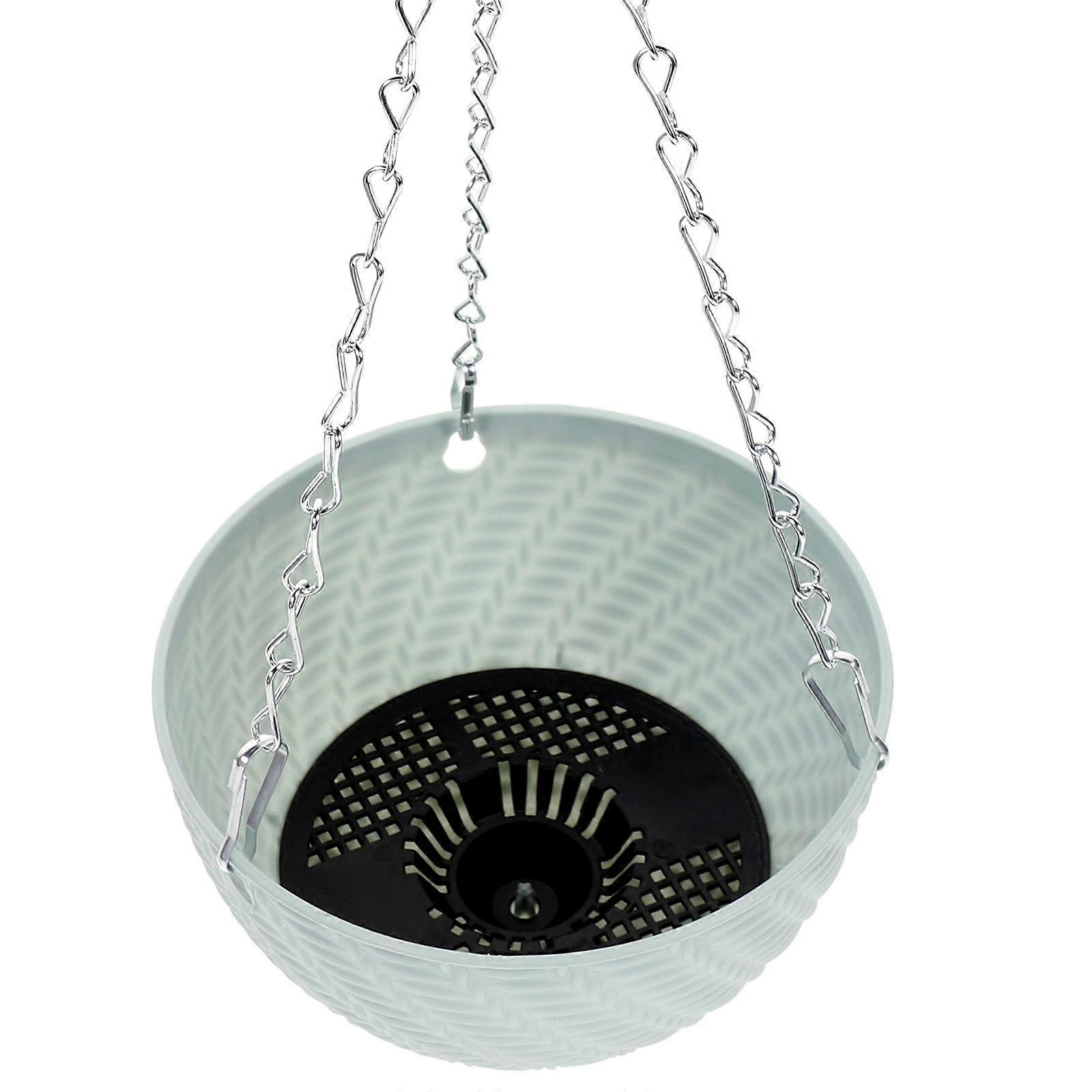 Hanging Planter 4Pcs Premium Plastic Basket with Durable Metal Chain