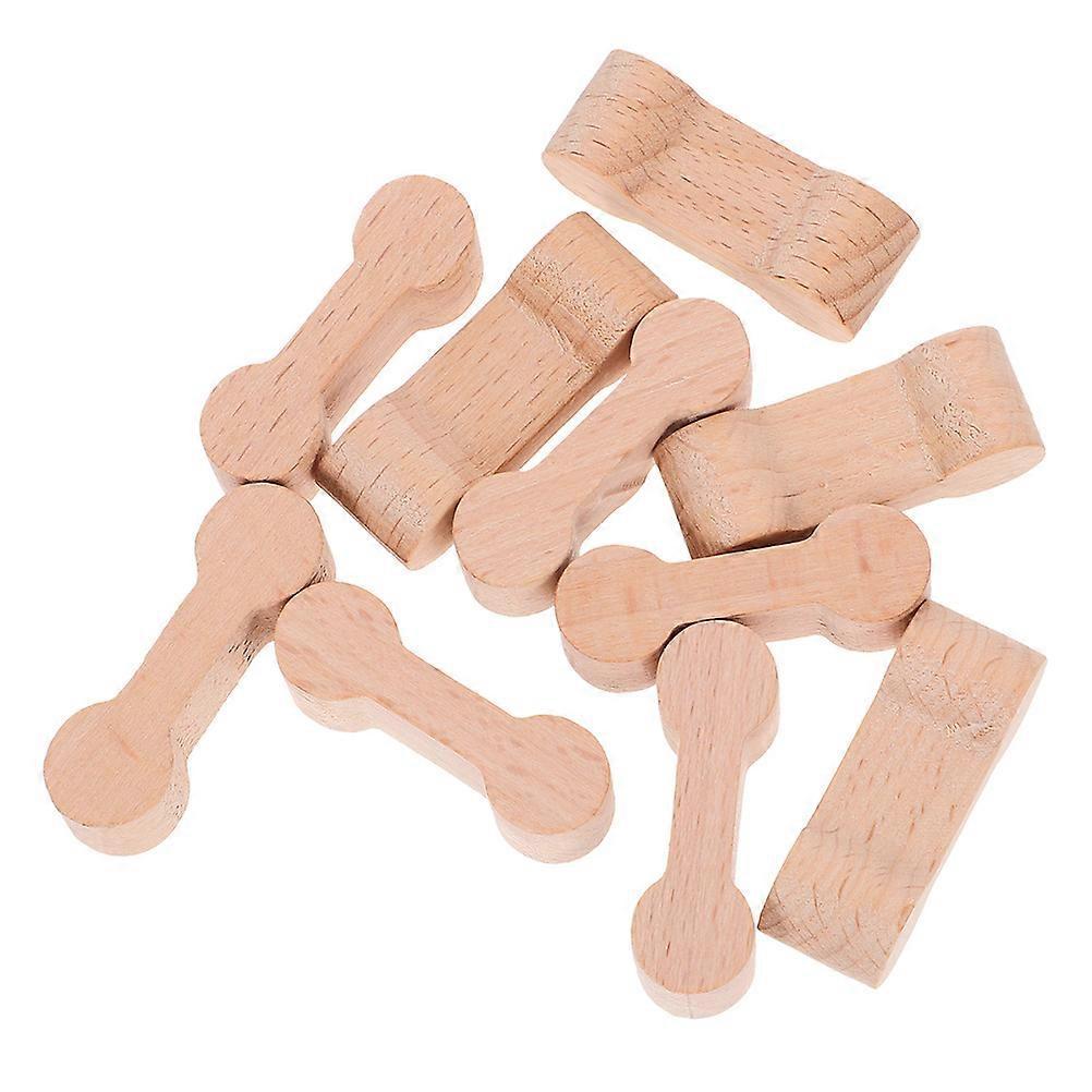 Wooden Train Track Connector for Stable Track Building 80Pcs