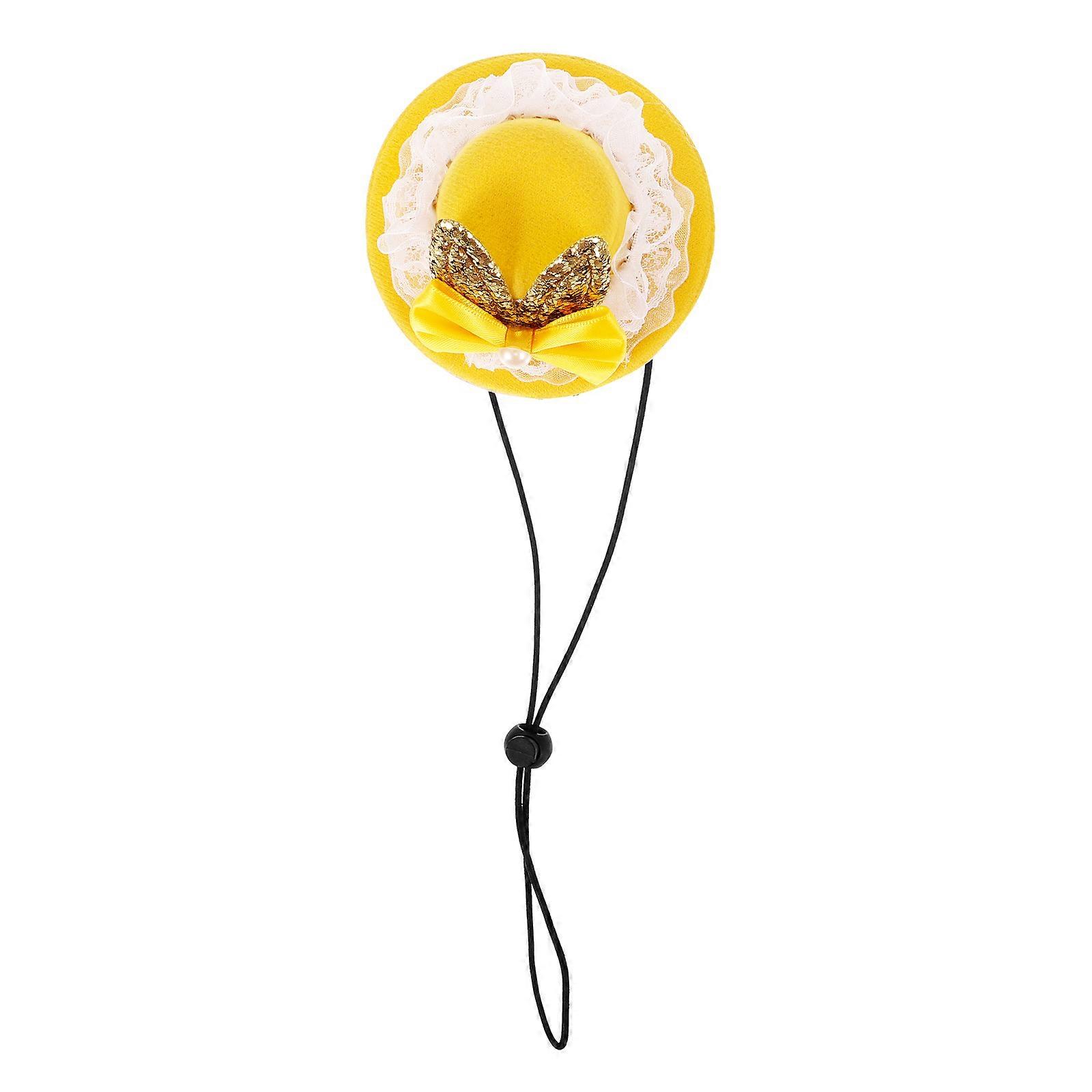 Easter Hat for Cat Cloth Adjustable Bunny Ear Hat 3Pcs for Pet Events