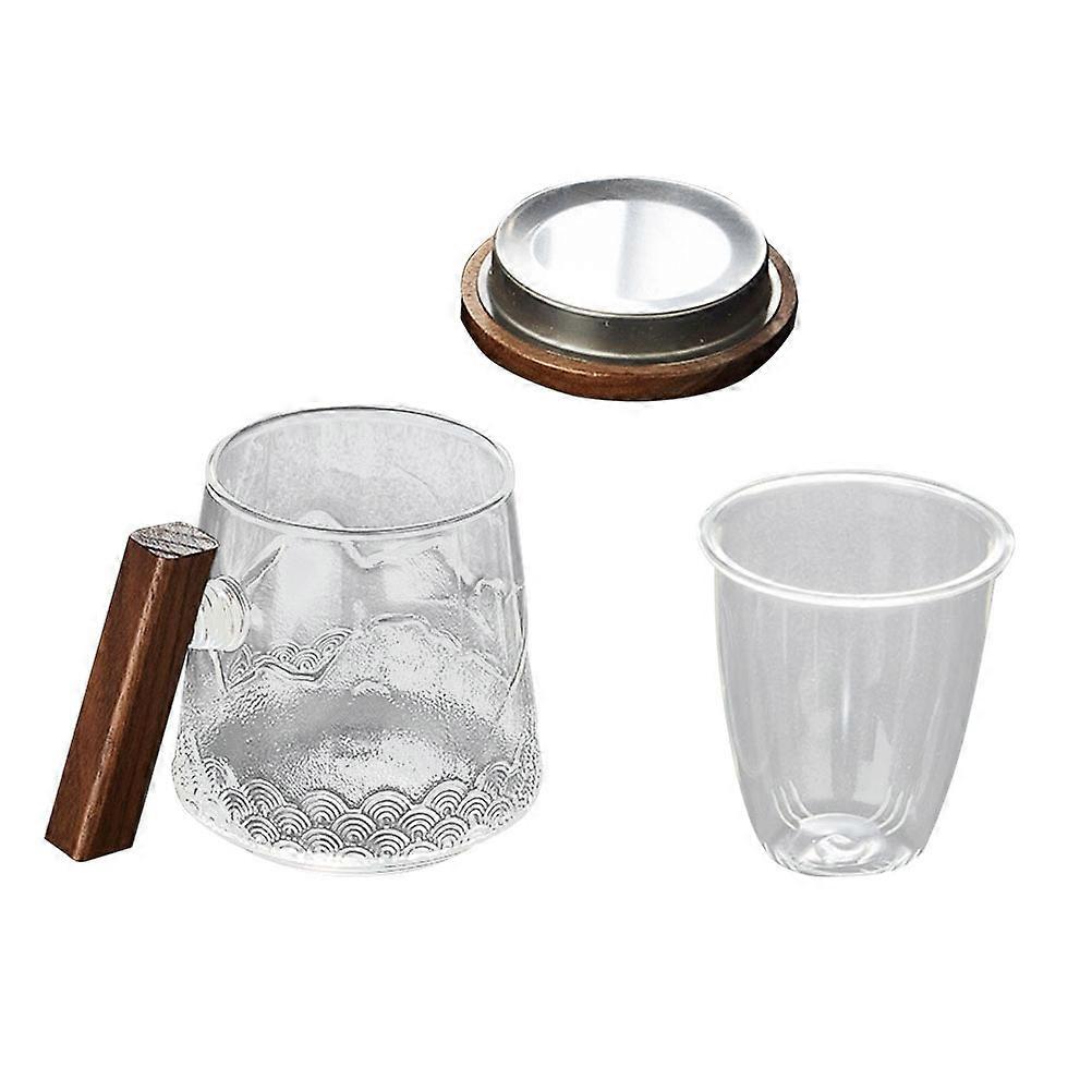 Creative Tea Cup with Lid and Filter for Office Use 3Pcs Set