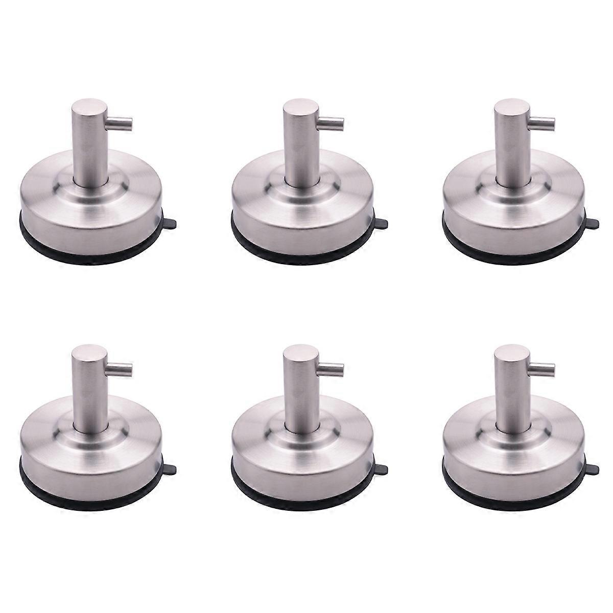 Waterproof Strong Vacuum Suction Cup Hanger Wall Hook Bathroom Silver