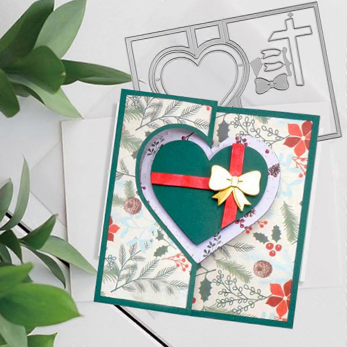 1PC Heart Metal Cutting Dies Die-cut Crafts Stencil Tool for DlY Handmade Scrapbook Cards