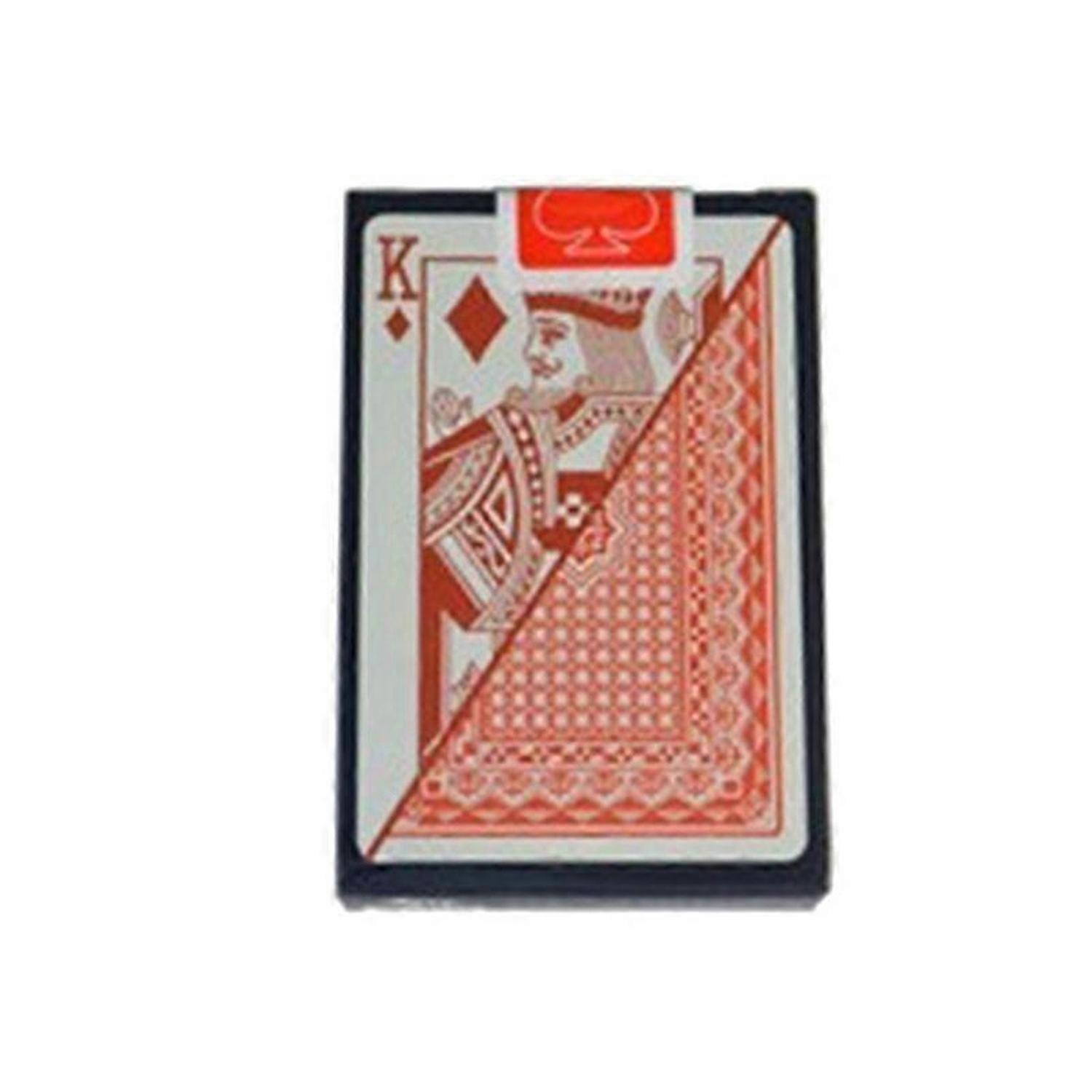 Multiplayer Game Card Creative Box Packed Waterproof Texas Playing Cards Plastic Durable Poker Magic Tricks Tool,Red