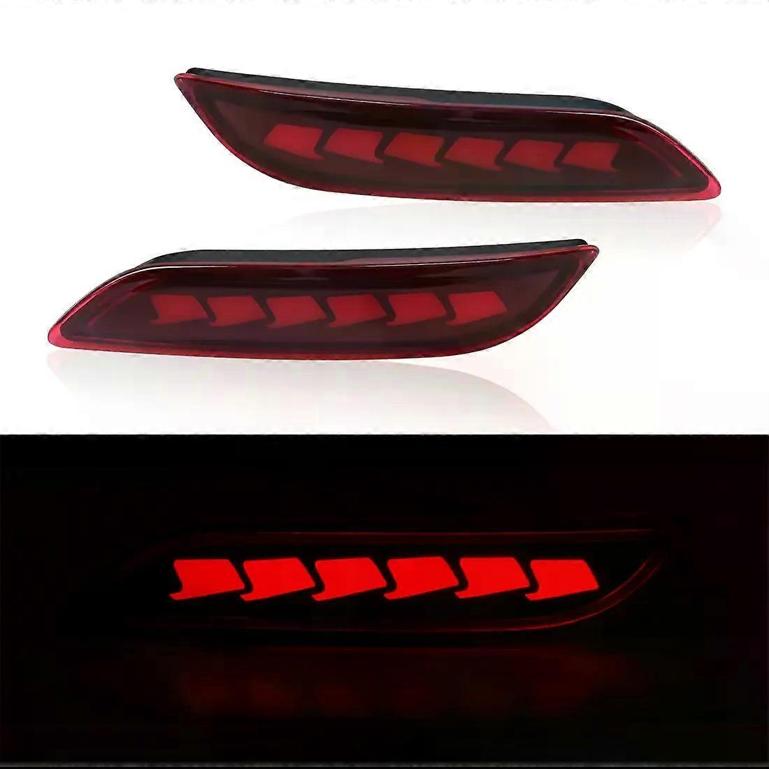 Apply LED Bumper Reflector Lights For Toyota Camry 2018 2019 2020 2021 2022 2023 2024 Dynamic Turn Signal Rear Fog Tail Brake Lamp 12V