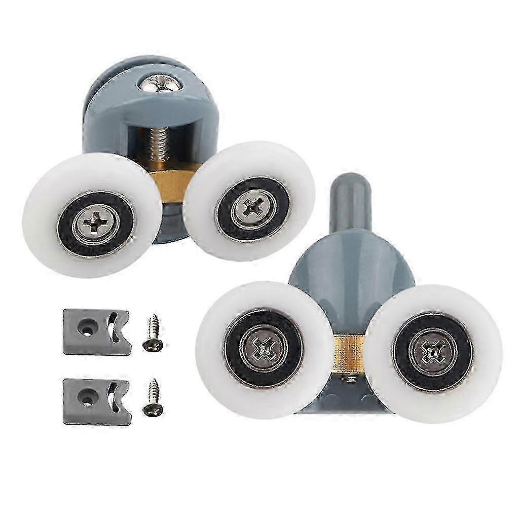 Adjustable Cabins Pulley Rollers for Shower Doors - Nylon Upper & Bottom Rollers