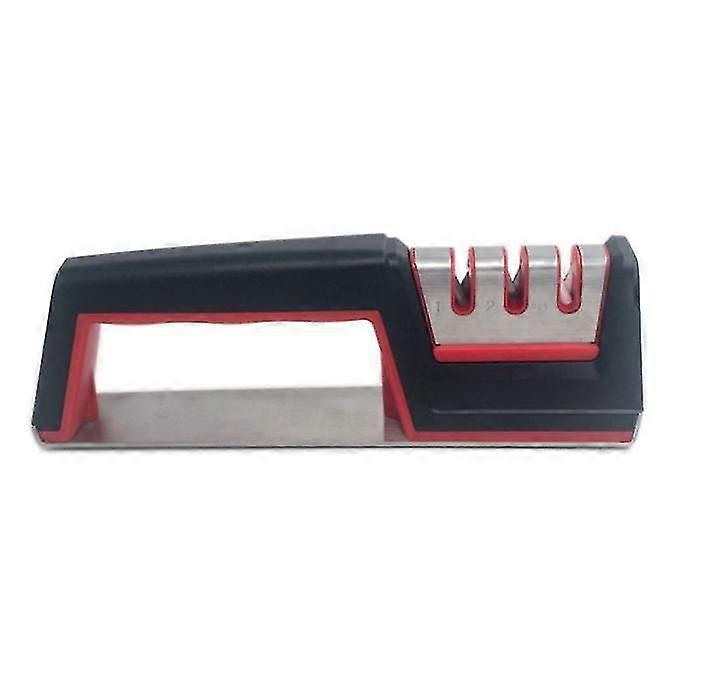 Kitchen Knife Sharpener, Knife Sharpener 3-stage Manual Knife Sharpening Tool With Diamond Coated, Tun