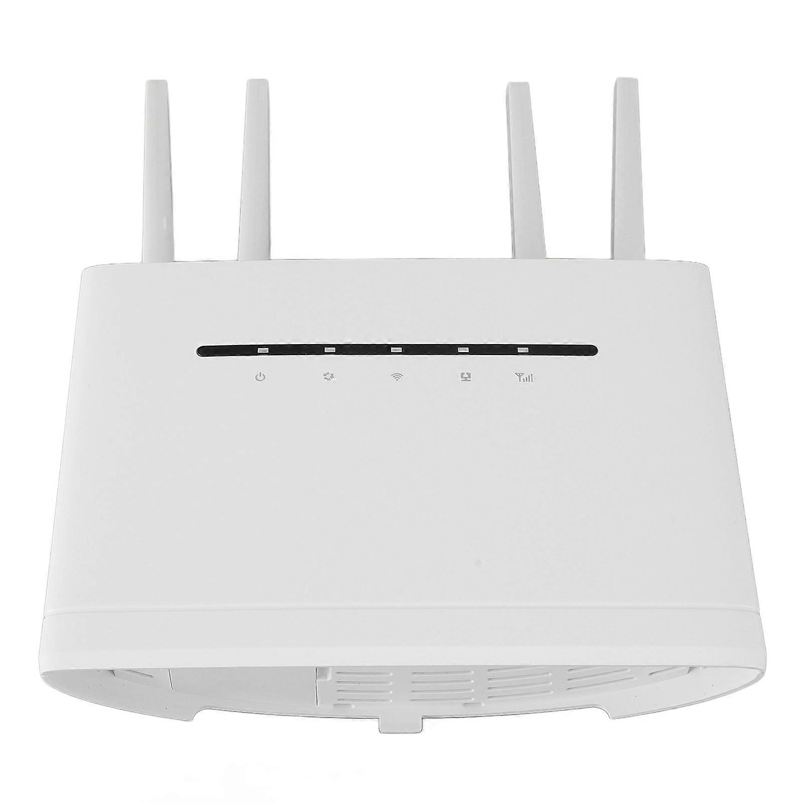 4G LTE Wireless Router 300Mbps High Speed Internet 4G SIM Card Wireless Modem Router with 4 Antennaes 4 Network Ports for Asian Area EU Plug 