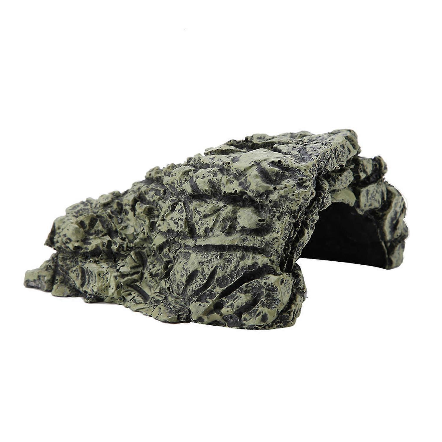 Fish Hiding Cave Aquarium Turtle Reptile Basking Hide Habitat Decoration Ornament(Medium)