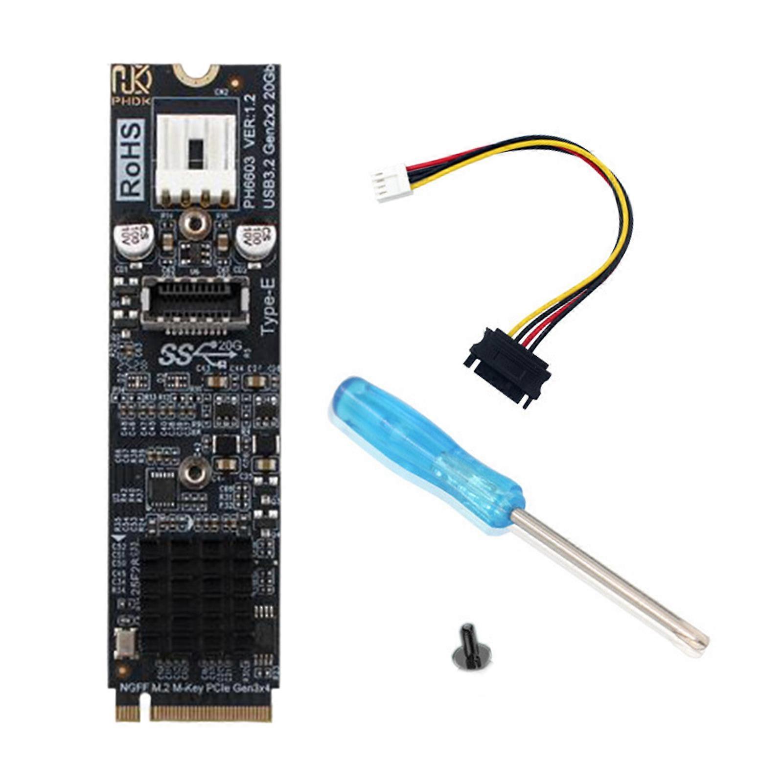 M.2 NVME Solid Disk Converter Card 20Gbps Speed PCIe Gen3x4 Compatibility Low Profiled Easy Installation Multicolor