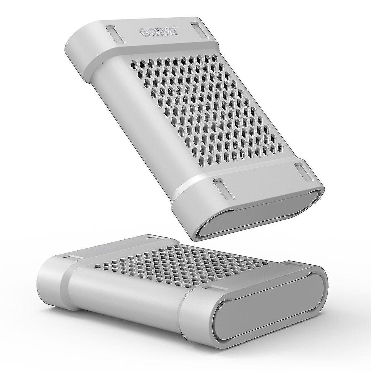 Cd Silicone Hard Disk Enclosure Protect Case For 2.5inch Hdd Ssd Hard Drive Gray