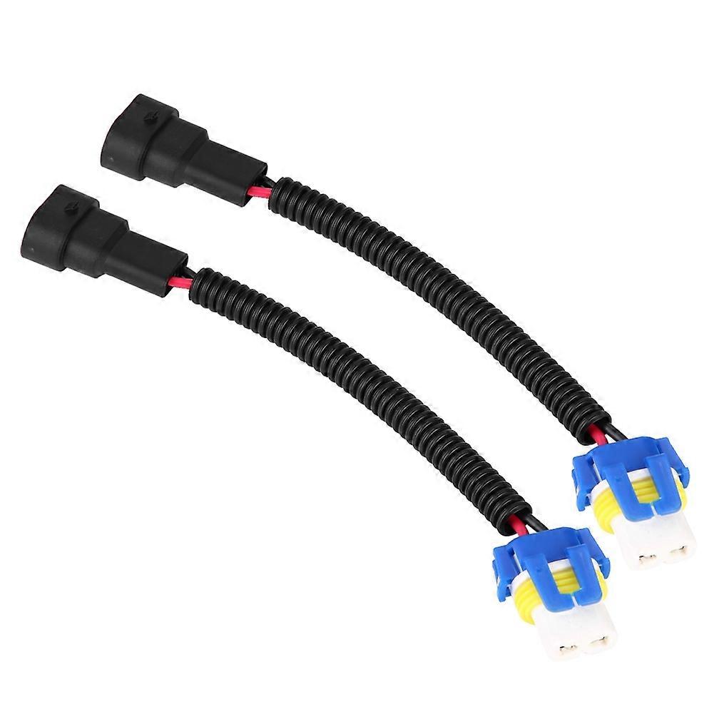 2Pcs 9006 Ceramic Connector Plug Socket Extension Wiring Harness Sockets Adapter