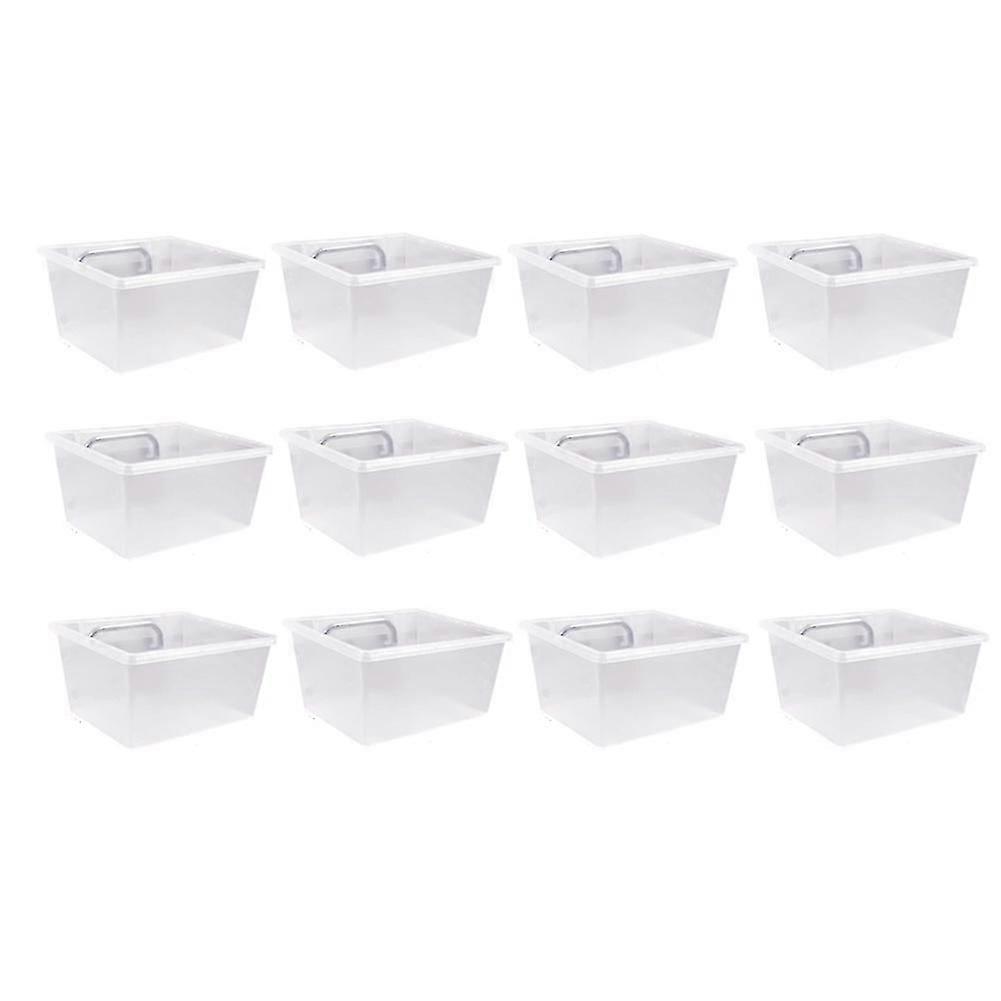 12 Pieces Pegboard Plastic Bins Kit - Pegboard Bins With Hooks - Pegboard Accessories Workbench Bin