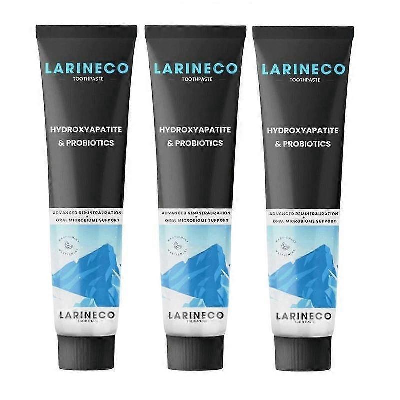 3X Larineco Remineralizing Toothpaste, Fluoride-Free Nano Hydroxyapatite Toothpaste, Advanded Enamel Repair for Sensitive Teeth & Whitening