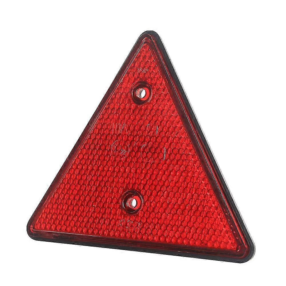 Set Of 2 Reflector Triangle Red, Reflector Triangle For Trailer, Reflector Screw Fixed Trailer Reflectors, Reflector Triangle Signaling