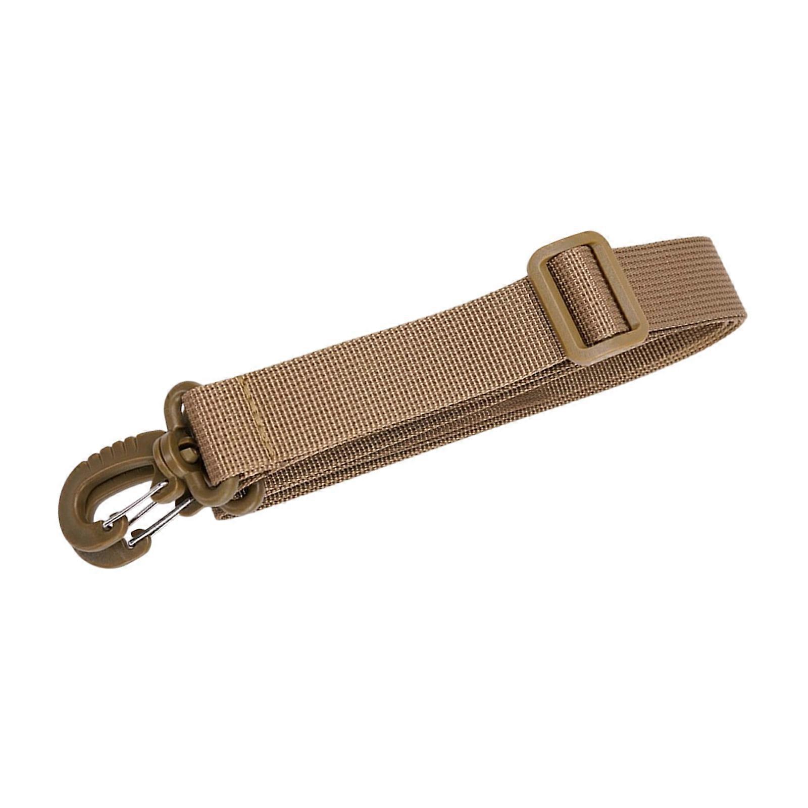 Adjustable Nylon Shoulder Strap For Bags Lightweight Portable Design With Quick Length Adjustment  Khaki
