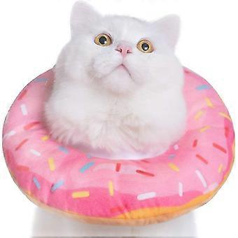 Luxora Verstelbare Herstelhalsband voor Katten - Zachte Donut Kegel voor Wondgenezing, Beschermende Elizabethaanse Halsband voor Katten na een Operatie