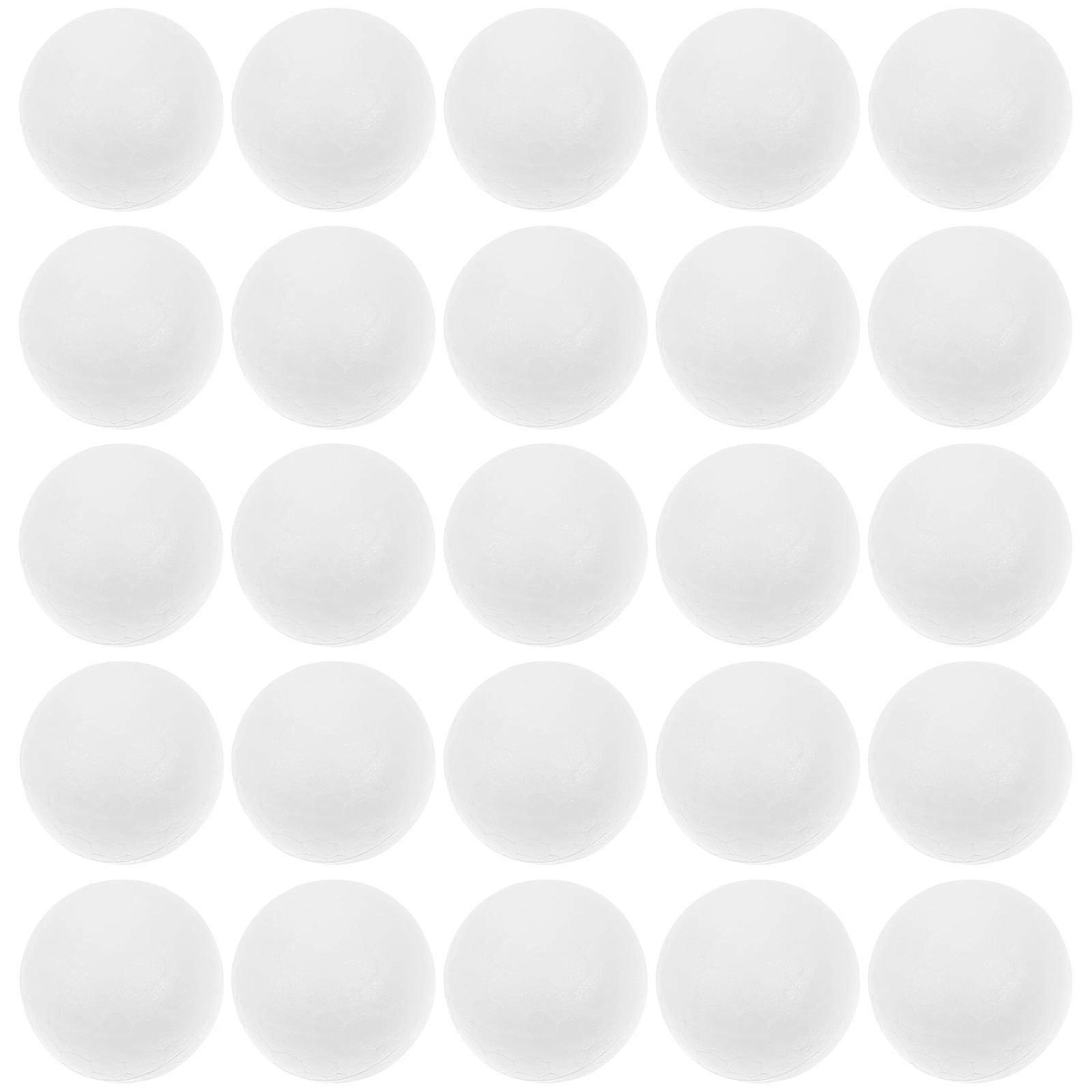 200pcs Wedding Decoration Modeling Craft Solid Polystyrene Balls Round Spheres DIY Stuff White (Solid 2cm)