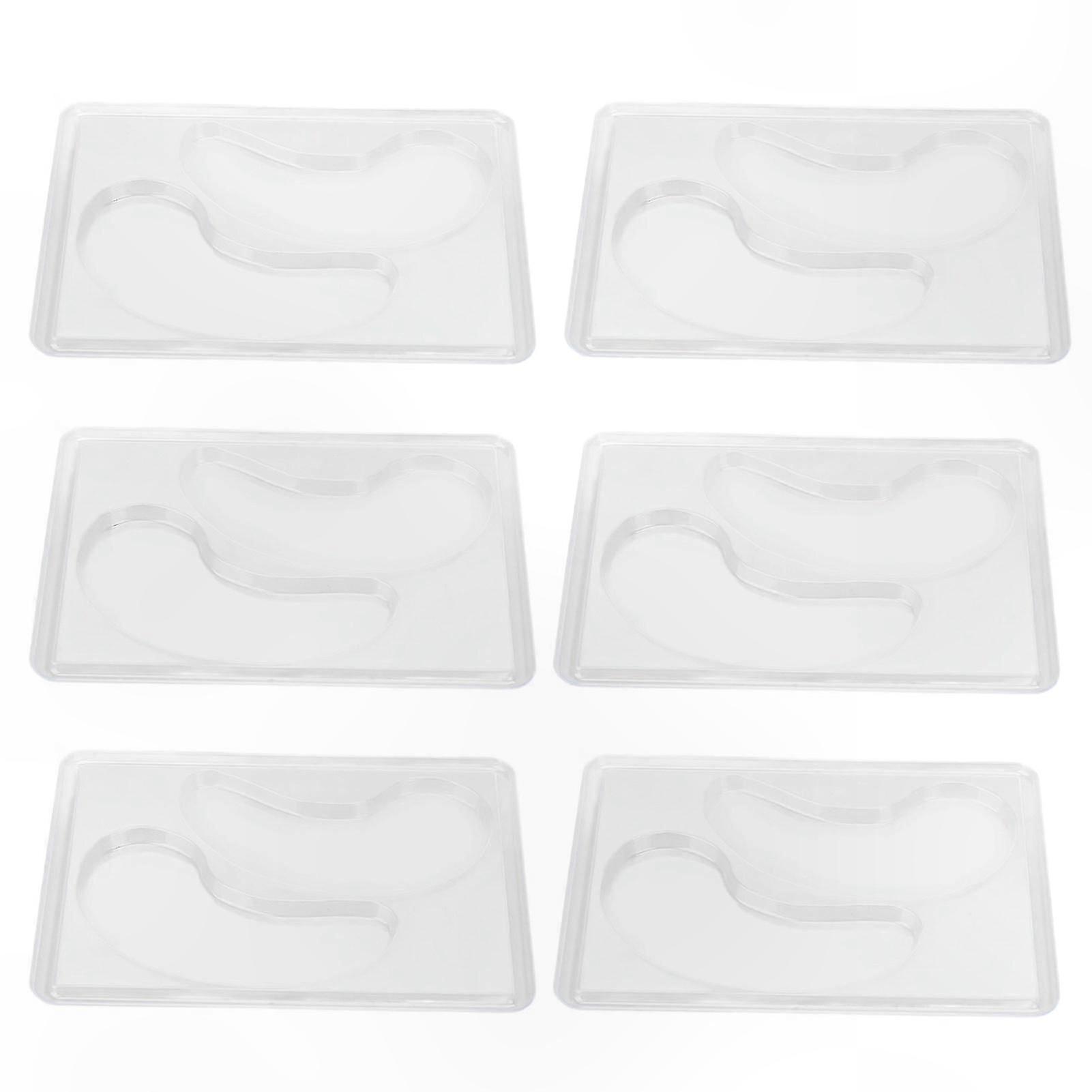 12Pcs Reusable Eye Mask Molds for DIY Under Eye Patches Natural Safe Material Transparent Tray
